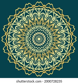 mandala pattern. Vintage ornament template. Can be used for background and wallpaper. Vector illustration
