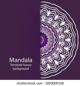 mandala pattern. Vintage ornament template. Can be used for background and wallpaper. Vector illustration