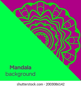 Mandala-Muster. Vintage-Schmuckvorlage. Kann für Hintergrund und Bildschirmhintergrund verwendet werden. Vektorgrafik