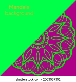patrón de mandala. Plantilla de ornamento vintage. Se puede usar para fondo y fondo de pantalla. Ilustración del vector