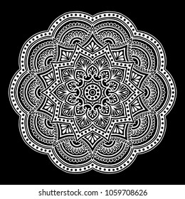 Mandala pattern white