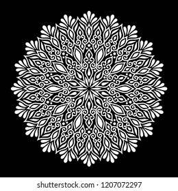 Mandala pattern white