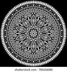 Mandala pattern white