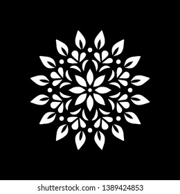 Mandala pattern white doodles sketch good mood