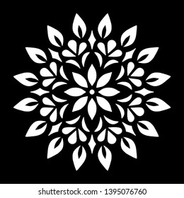 Mandala pattern white doodles sketch good mood