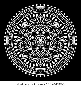 Mandala pattern white doodles sketch good mood
