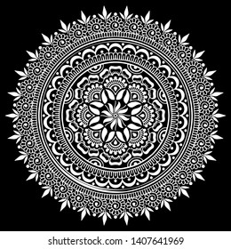 Mandala pattern white doodles sketch good mood
