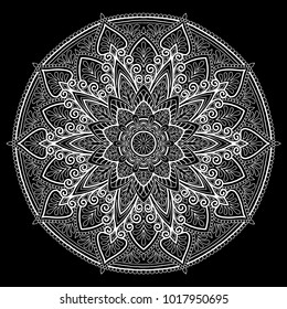 Mandala pattern white good mood