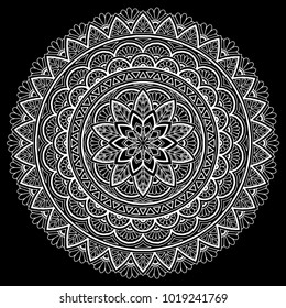 Mandala pattern white good mood