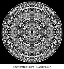 Mandala pattern white good mood