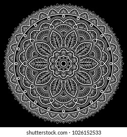 Mandala pattern white good mood