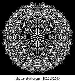 Mandala pattern white good mood