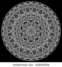 Mandala pattern white good mood