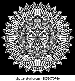 Mandala pattern white good mood