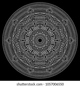 Mandala pattern white good mood