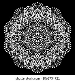 Mandala pattern white good mood