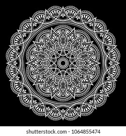 Mandala pattern white good mood