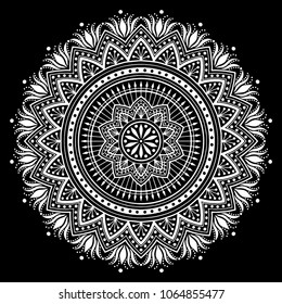 Mandala pattern white good mood