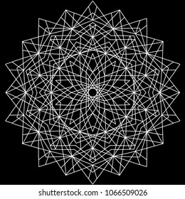 Mandala pattern white good mood