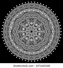 Mandala pattern white good mood
