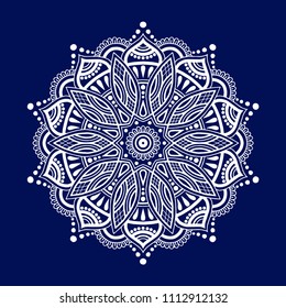 Mandala pattern white good mood