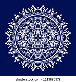 Mandala pattern white good mood