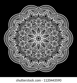Mandala pattern white good mood