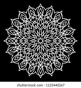Mandala pattern white good mood