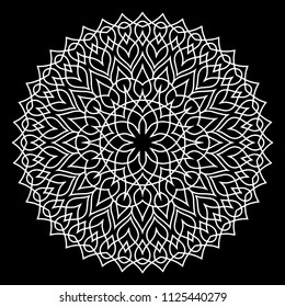 Mandala pattern white good mood