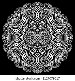 Mandala pattern white good mood