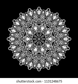 Mandala pattern white good mood