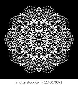 Mandala pattern white good mood