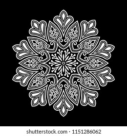 Mandala pattern white good mood