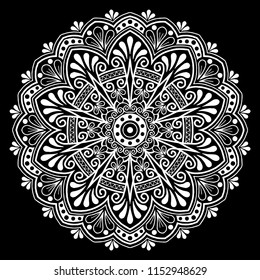 Mandala pattern white good mood
