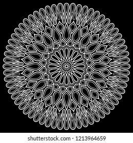 Mandala pattern white good mood