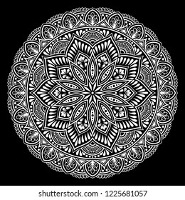 Mandala pattern white good mood