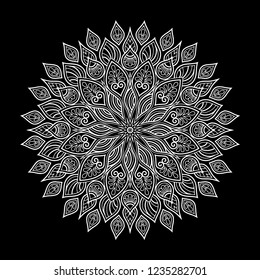 Mandala pattern white good mood