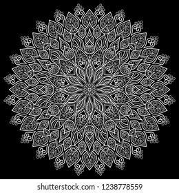 Mandala pattern white good mood