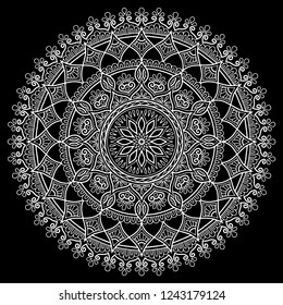 Mandala pattern white good mood