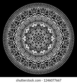 Mandala pattern white good mood