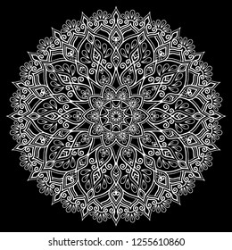 Mandala pattern white good mood