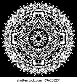 Mandala pattern white good mood