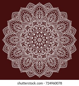 Mandala pattern white good mood