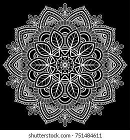 Mandala pattern white good mood