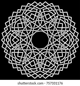 Mandala pattern white good mood