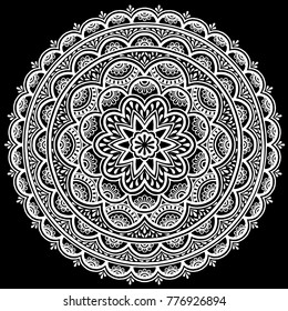 Mandala pattern white good mood