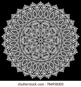 Mandala pattern white good mood