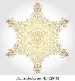 Mandala pattern.Arabic Vintage decorative star ornament.Hand drawn background. East,Islam, Indian,ottoman motifs.Abstract Tribal Mandala,ethnic texture.Orient Mandala, symmetry lace,meditation symbol