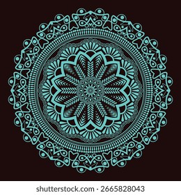 Mandala, Patterned Art Illustration for Colorful Wallpaper, Decor, Textile, and Background