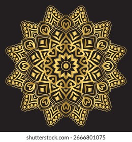 Mandala, ilustración de arte estampado para Fondo de pantalla colorido, decoración, textil y fondo